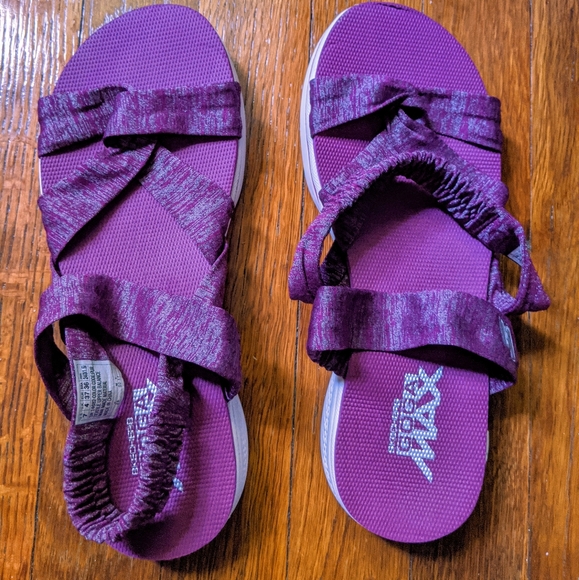 skechers purple sandals